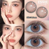 Popxstar  1 Pair Myopia Color Lenses for Eyes with Prescription  Natural Eyes Contacts Lenses Wearing Comfort Yearly Fast Shipping