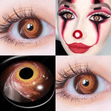 Popxstar  1 Pair Cosplay Contact Lenses Beautiful Pupil Eye Cosmetic Colorful Contact Lenses Halloween Yearly Eyes Contact Lens