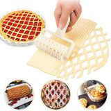 Plastic Lattice Roller Cutter Dough Cutter Pie Pizza Cookies Pull Mesh Wheel Knife Baking Pastry Tools Kitchen Accessories