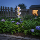 2pcs Colorful LED Solar Garden Light Automatic Color Changing Waterproof LED Garden Light for 1.2V/AA/600mAh
