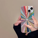 Colorful Rainbow Stars Glitter Phone Case For iPhone 15 16 Pro Max 17 13 11 12 14 Plus IMD Silicone Shockproof Back Cover Shell
