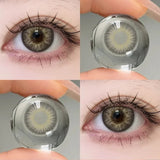 Popxstar  1 Pair Color Contact Lenses For Eyes Natural Gray Blue Beautiful Pupil Soft Natural Accessories Yearly Cosmetic Pupils