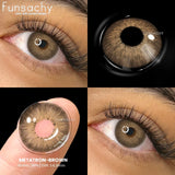Popxstar  1 pair Gray Colorcon Contact Lenses for Eyes Beautiful Lenses Cosmetics Pupil Blue Lens Big Eyes Contacts Lens Yearly