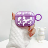 Popxstar Ins Cute Glitter Butterfly Crystal Headphone Cover For Apple Airpods Pro 2nd Bluetooth Headset Protective Case For airpods 1 2 3