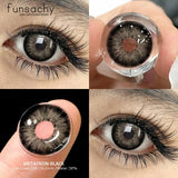 Popxstar  Color Contact Lenses for Eyes 1 Pair Gray Fashion Cosmetic Lenses Green Pupils Gray Natural Eye Contacts Women Eye Lens