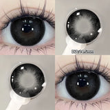Popxstar  1 Pair(2pcs) Brown Beauty Colored Contact Lenses for Eyes Purple Halloween Lens Big Eye Lens Natural Look Gray Blue Lens