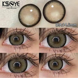 Popxstar  1Pair Natural Contact Lenses for Eyes Myopia Prescription Eyes Color Contact Lenses Beauty Pupil Yearly Use