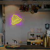 Cartel Led Lamp for Camera 3D Carved Logo Taco By Usb Bell Commercial Neon in Bars Restaurants and Shops. Sign Powered Used Big