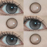 Popxstar Pink Eye Color Lenses Myopia Color Contact Lenses for Eyes 2pcs/pair Natural Lenses Pupils Brown Blue Grey Fashion Lens