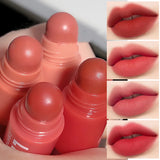 Popxstar 4 In 1 Matte Lipstick Pencil Kit Combo Velvet Sexy Red Lip Tint Non-stick Cup Multicolour Lipstick Pen Makeup Lips Cosmetic Set