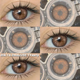 1 Pair Color Contact Lenses for Eyes Color Eye Lens Blue Eye Lenses Brown Lenses Gray Pupils Lens Yearly Green Contacts