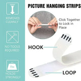 Popxstar 5 Pcs Photo Frame No Trace Removable Photo Wall Hook Nail Free Art Hanging Device Wall Adhesive Easy To Remove The