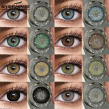 Natural Colored Contact Lenses Blue Eye Contacts Gray Beauty Pupils Brown Eye Lenses Yearly Green Color Eyes Contacts