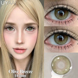 Contact Lenses Beauty Eyes Color Lenses Makeup Natural Black Lens Cosmetics Gray Eye Lenses Makeup Green Beauty Colorcon