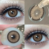 2pcs Polaris Red Contact Lenses for Eyes Natural Colorful Softlens Women Makeup Eye Contacts Yearly Brown Gray Lenses