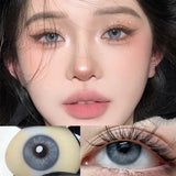 Popxstar  1 Pair High Quality Color Contact Lenses with Diopter Myopia Eyes graduated color Beauty Pupil Makeup Yearly