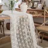 Popxstar  Table Cloth Cake Photography Background Embroidery Prop Cloth White Tablecloth