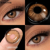 Popxstar  1pair Brown Color Contact Lenses Gray Fashion Lenses Brown Colored Lens Gray Beauty Pupils purple Softlenses eye makeup