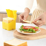 Popxstar Cheese Keeper Container Airtight Food Storage Containers With Lid Large Capacity Slice Cheese Holder Refrigerator Odor