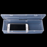 Popxstar Rectangular Plastic Clear Storage Box Jewelry Container Case Bead Organizer Case 23.4*9.9*5.6cm/24.8*7.6*4.6cm