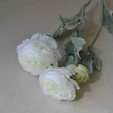 5Pc/lot Artificial Flocking Silk Flower Dew Lotus Home Decoration Camellia Bridal Bouquet Wedding Decor party flower arrangement