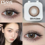 Popxstar  1 Pair New Color Contact Lenses with Free Case Myopia Prescription Eyes Contacts Beauty Pupil Lens Yearly Fast Shipping