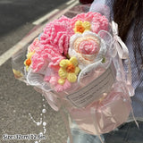 Popxstar  Finished Flower Bouquet Mother's Day Gifts Flower Artificial Flower Gifts Bride Wedding Flower Bouquet Graduations Bouquet Gifts