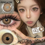 1 Pair Brown/Gray Color Contact Lenses Beautiful Pupils Cosmetic Korean Fashion Natural Eye Contacts Doll Black Lenses