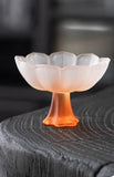 Popxstar  LotusShaped Transparent Dessert Dish Bowl Chinese Aesthetic Tableware Home Kitchen Dessert Fruit Highfooted Tray Tea Tasting Cup