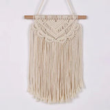 Popxstar  Macrame Woven Wall Hanging  Chic Room Geometric Tapestry Art Beautiful Apartment Dorm Room Decoration