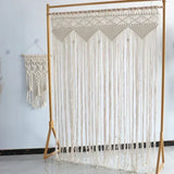 Handmade Cotton Rope Woven Curtain Tassel Tapestry Decorative Door Curtains Homestays Wall Creative Background Partition Curtain