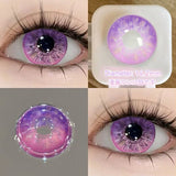 2pcs Diamond Cosplay Nightclub Party Contact Lenses Luxury Softlens 14.2mm