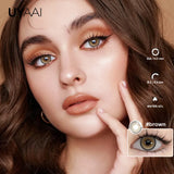 Popxstar NEW Colored Contact Lenses Natual Pupils Gray Contacts Lenses Green Pupils Women Makeup Blue Pupils Cosmetic Black Lenses