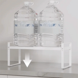 Layered Adjustable Kitchen Organizer Space Saving Stackable Kitchenware Storage Rack Non-slip Easy To Install