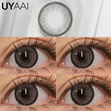 Atmosphere Essential Natural Color Contact Lenses - Bionic Pupil Design, Premium Texture, Versatile Brown/Blue/Gray
