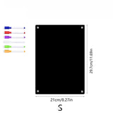 Popxstar Magnets Acrylic Rewritable Message Board Dry Erase Calendar Refrigerator Sticker Home Decor Kitchen Accessories