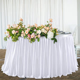 Popxstar Party Table Skirt Birthday Pleated Dessert Tablecloth Cover Wedding Table Skirt Baby Shower Hotel Display Gift Dining TableDecor