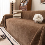 Popxstar  1PC Sofa Cover Solid Color Fabric Modern Simple Autumn and Winter Thickening Integrated Home Textile Products