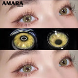 Popxstar  1 Pair Colored Contact Lenses Natural Look Fast Delivery Brown Eye Lenses Gray Contact Green Eye Lenses Blue Lenses