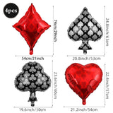 Popxstar  Casino Party Decoration Dice Balloon Lucky 7 Foil Balloon Latex Poker Balloons Casino Poker Party Las Vegas Wedding Decorations