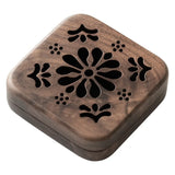 Popxstar  Walnut Hollow Carving Incense Burner Chinese Retro Tea Set Ornaments for Home Indoor Incense Burner