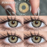 Popxstar  Korea Colorful Contact Lenses Grey Beautiful Pupil Soft Lenses Eye Makeup Blue Lenses Yearly Cosmetics Color EYe