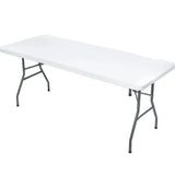 Popxstar 1pc Washable Rectangular Tablecloth Stretch Spandex Tablecloth Folding Table Cover  Wedding Washable Folding Table Cover