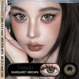 Popxstar  2Pcs New Color Colored Contact Soft Circular Lenses Beauty Pupil Brown Series Eyes Makeup Blue High Quality Softlens