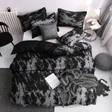 Popxstar  3pcs Duvet Cover Set with Pillow Case Double Comforter Bedding Set Quilt Cover Queen/King Couple or Single Bed