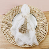 Popxstar 10PCS Set Semi-Sheer Gauze Wedding Table Runner Sage Green Cheesecloth Table Dining Party Christmas Banquets Arches Cake Decor