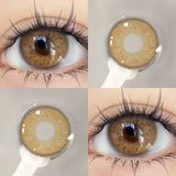 Popxstar  1Pair Colour Contacts Lenses Russian Blue Eye Green Beauty Pupil Brown Colored Gray Soft Yearly Use Makeup Lenses