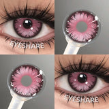 Popxstar  1 Pair Pink Cosplay Contact Lenses for Eyes Lenses Anime Lenses Anime Accessories Lenses Purple Lenses Red Lens