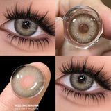 1 Pair Color Contact Lenses for Eyes Color Eye Lens Brown Eye Lenses  Gray Pupils Lens Yearly Black Contacts