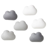Popxstar  6PCS Creative Cloud Refrigerator Magnetic Sticker Cartoon Magnet Message Board DIY Photo Sticker Cute Refrigerator Magnets Decor